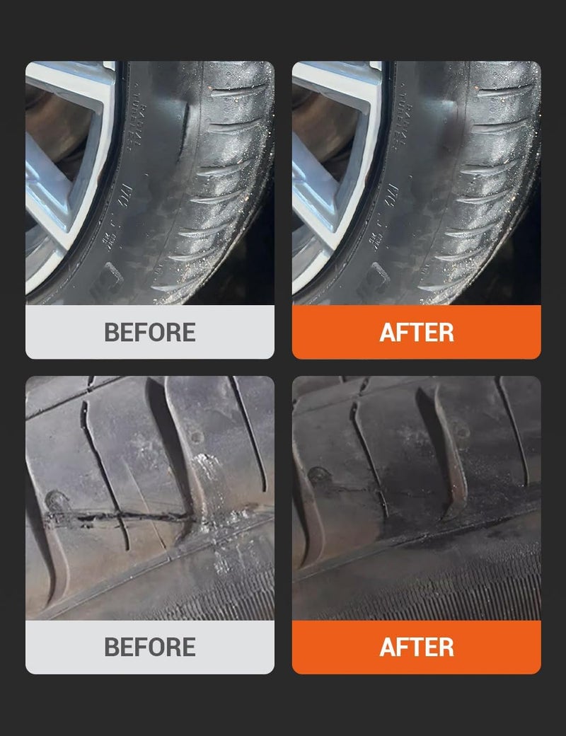 Visbella Tire Repair Glue, Black Rubber Cement, Sidewall Tire Scratch Repair Sealer, Fix a Flat, Restore & Protect Tyre Surfaces for Car, Bike, Motorcycle, Lawn Mower 1.76OZ - Image 5